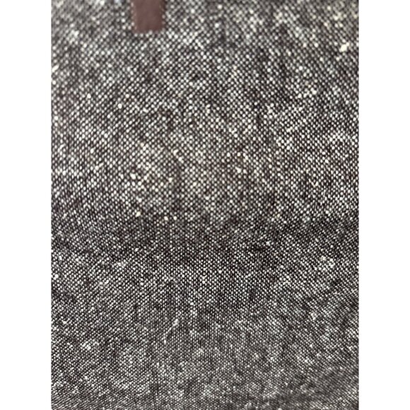 Y2K Bebe Dress Sz 10 Wool Blend Tweed Leather Corset Detail Lace Up Bodycon Slit - Picture 9 of 16